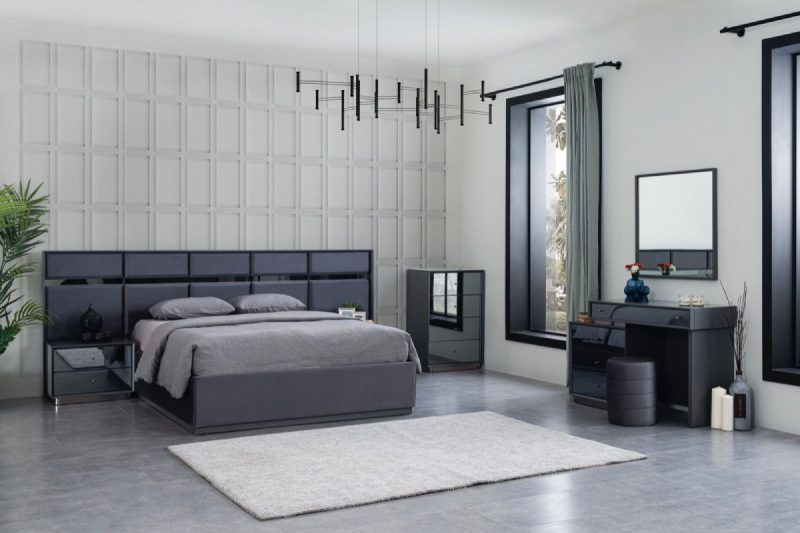 Luna Antrasit Yatak Odası Takımı