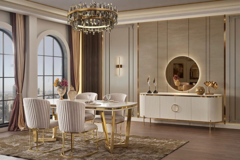 Tesla Luxury Yemek Odası Takımı